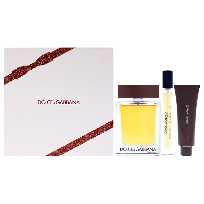 Dolce & Gabbana The One By Dolce And Gabbana For Men - 3 Pc Gift Set Eau De Toilette Spray 0.33oz Eau De Toilette Spray (mini) 30ml/1.69oz Shower Gel 90ml/3.3oz