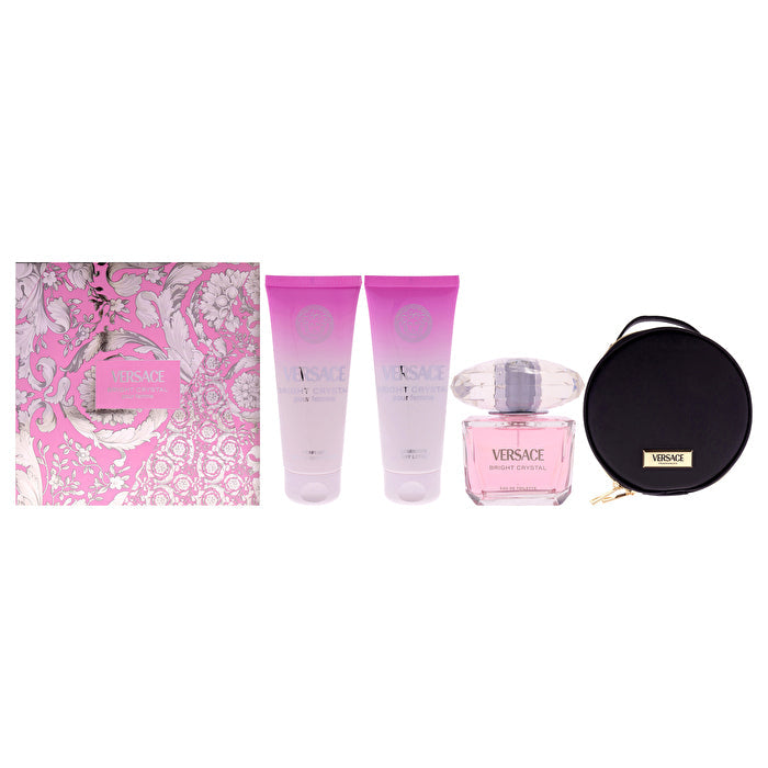 Versace Bright Crystal Woman Set Eau De Toilette & Bl 100ml & Bath & Sg 100ml & Make Up Case 90ml