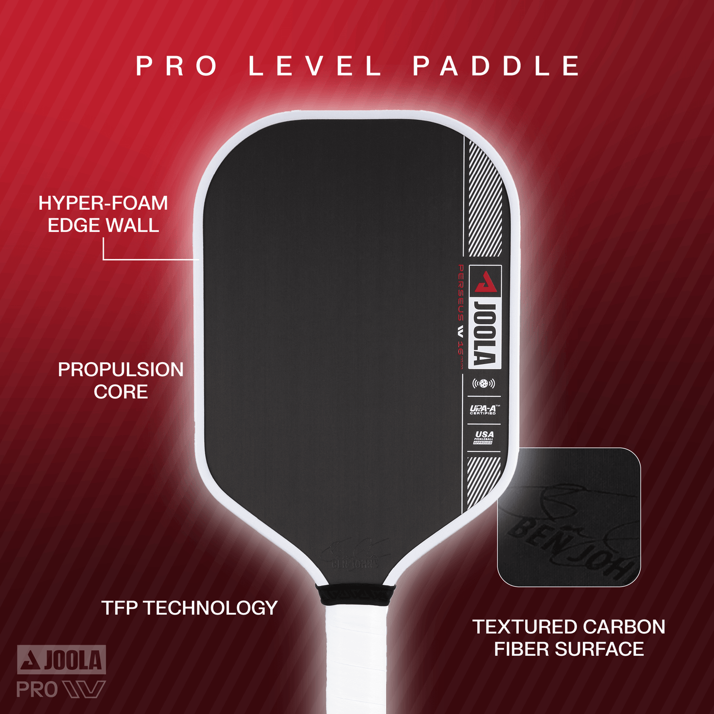 JOOLA Pickleball Schläger Ben Johns Perseus Pro IV 16