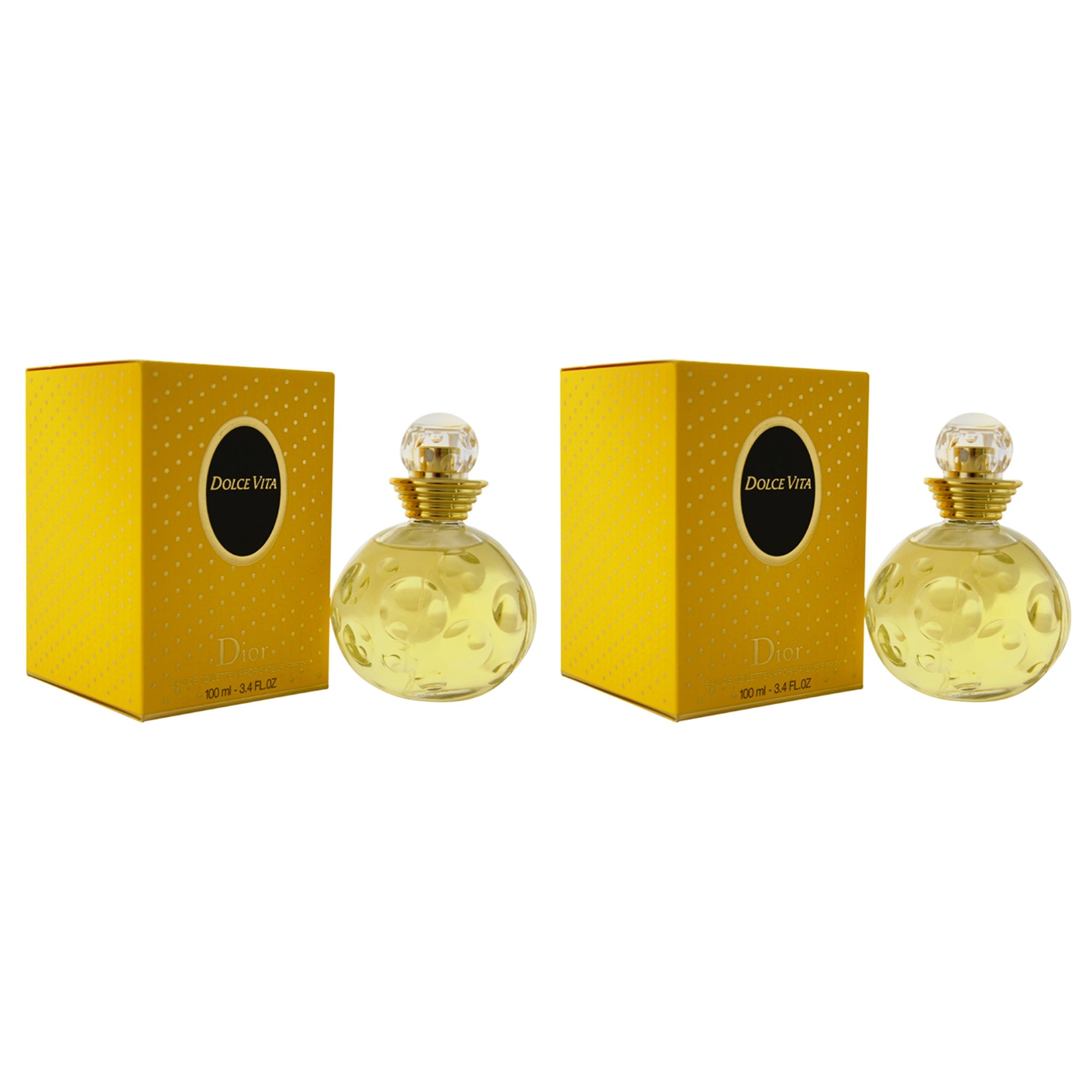 Dolce Vita by Christian Dior for Women - 3.4 oz EDT Spray - Pack of 2
