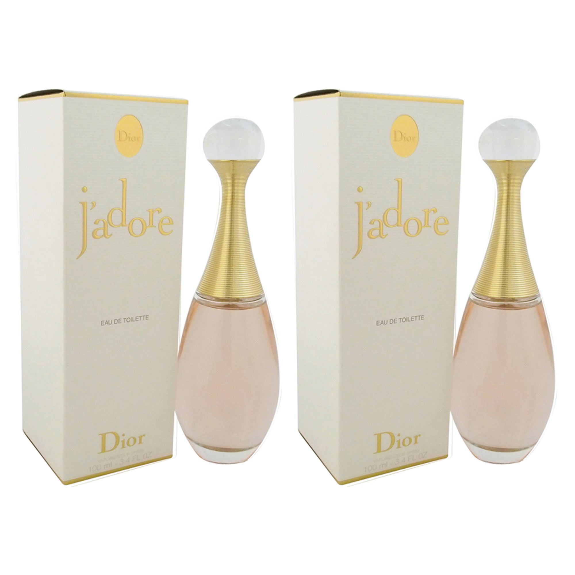 Jadore by Christian Dior for Women - 3.4 oz EDT Spray - Pack of 2