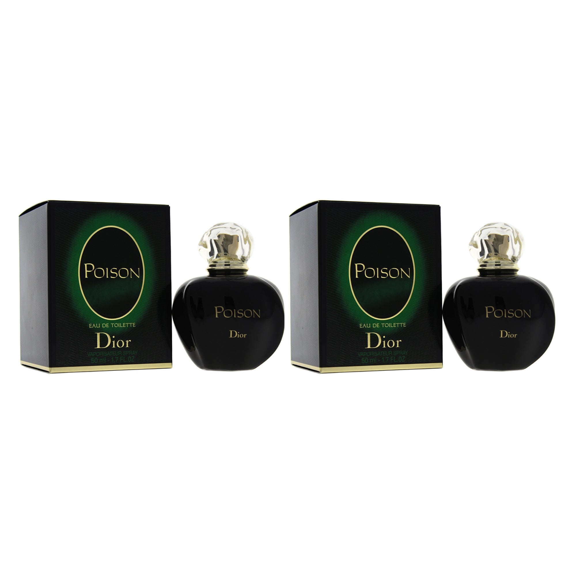 Poison by Christian Dior for Women - 1.7 oz EDT Spray - Pack of 2