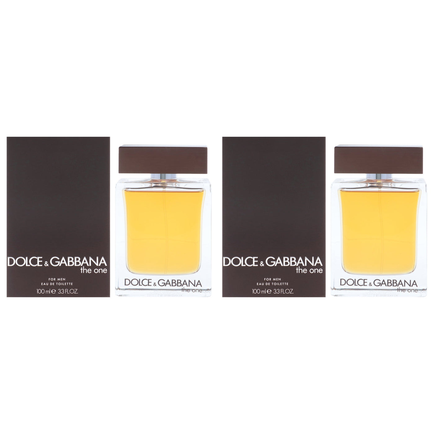 Dolce & Gabbana The One by Dolce and Gabbana for Men - 3.3 oz EDT Spray - Pack of 2