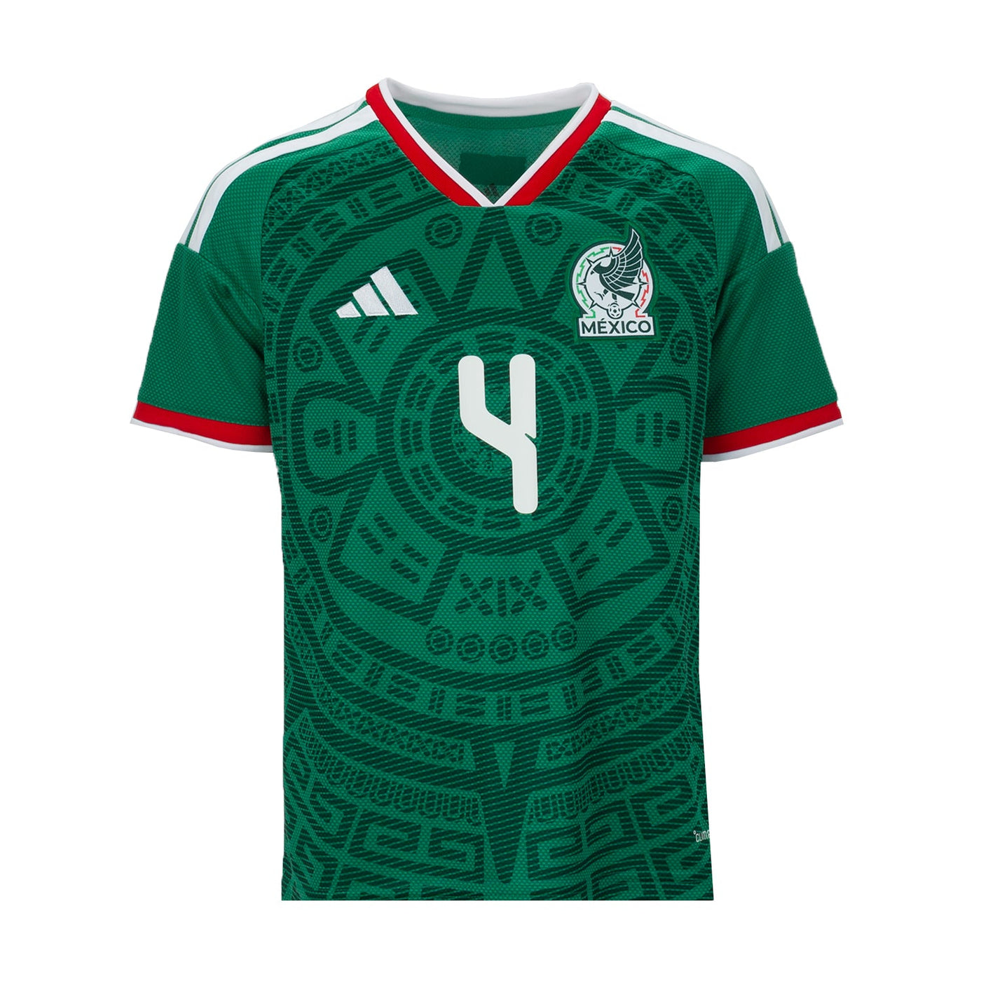 Mexico 26/27 E. Alvarez #4 Replica Home Jersey - Youth