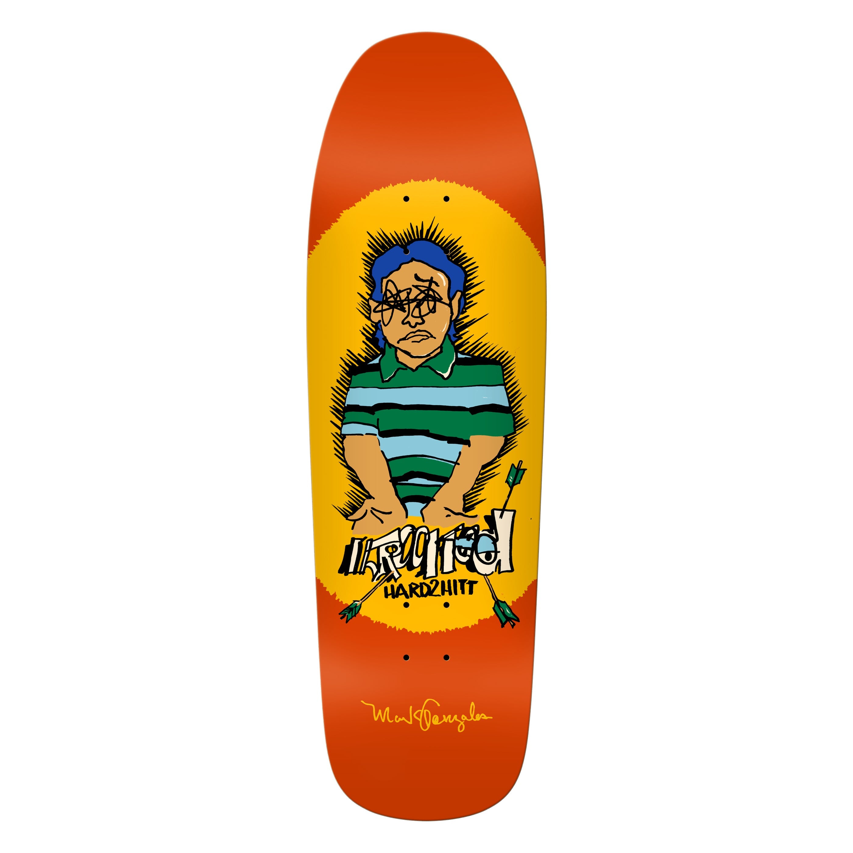 Krooked Skateboard Deck Gonz Hard2Hitt 9.81" x 32.06"