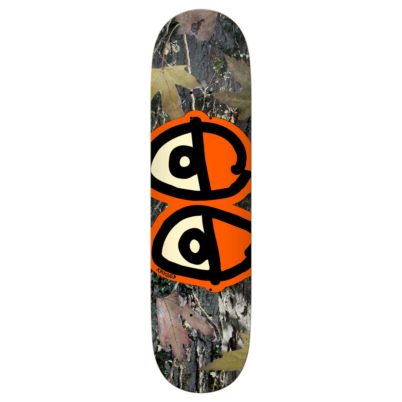 Krooked Skateboard Deck Team Eyes Camo 8.25" x 32"