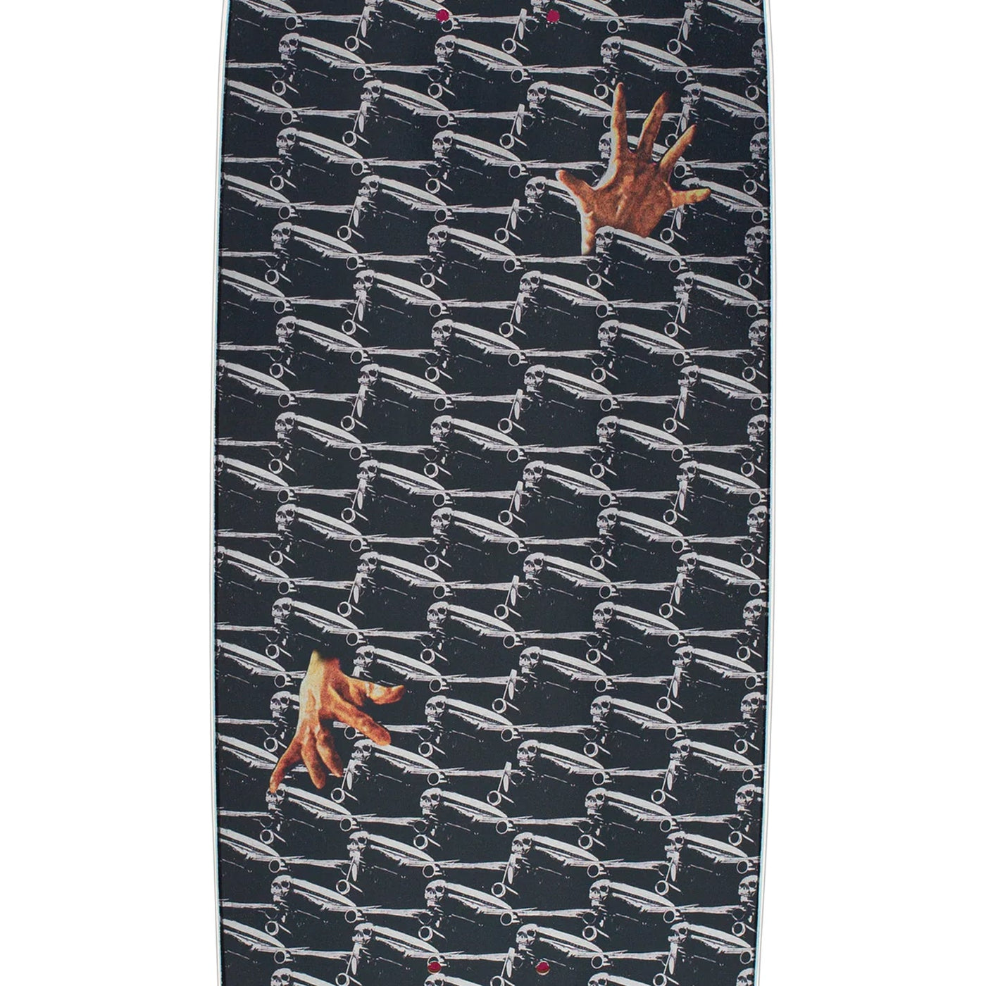 Hockey Skateboard Deck Lonliest Feeling Shaped Black 8.44" x 31.89"