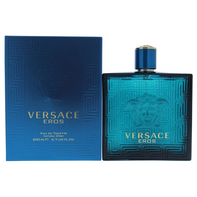 Versace Eros by Versace for Men - 6.7 oz EDT Spray
