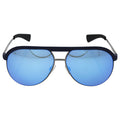 Dolce and Gabbana DG 6099 3017/25- Matte Blue-Matte Gunmetal Grey/Light Green Blue by Dolce and Gabbana for Men - 58-14-145 mm Sunglasses