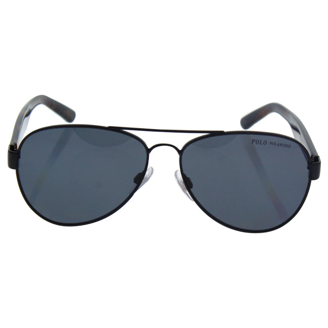 Polo Ralph Lauren PH 3096 9267-81 - Semi Shiny Black-Grey Polarized by Ralph Lauren for Men - 59-14-145 mm Sunglasses