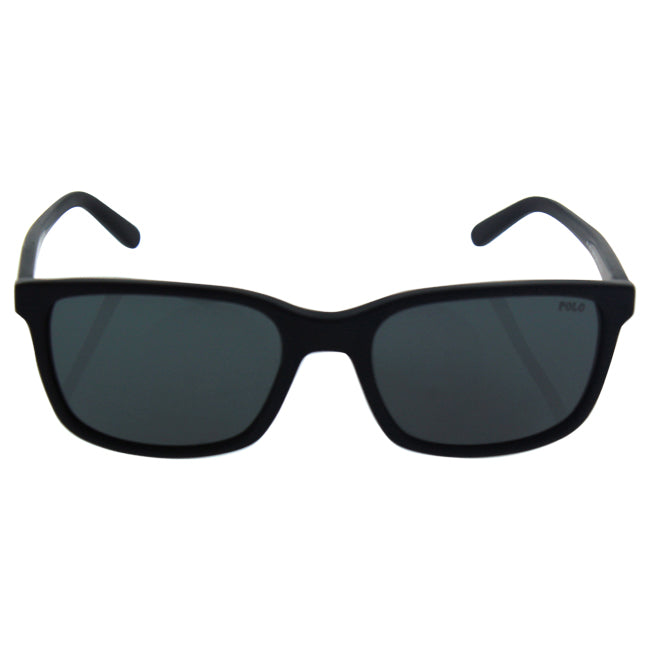 Polo Ralph Lauren PH 4103 5284-87 - Matte Black-Grey by Ralph Lauren for Men - 56-19-145 mm Sunglasses