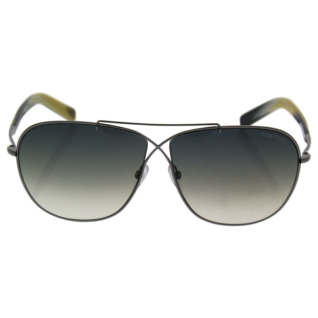 Tom Ford FT0393-S April 15B - Light Ruthenium-Grey Gradient by Tom Ford for Men - 61-10-145 mm Sunglasses