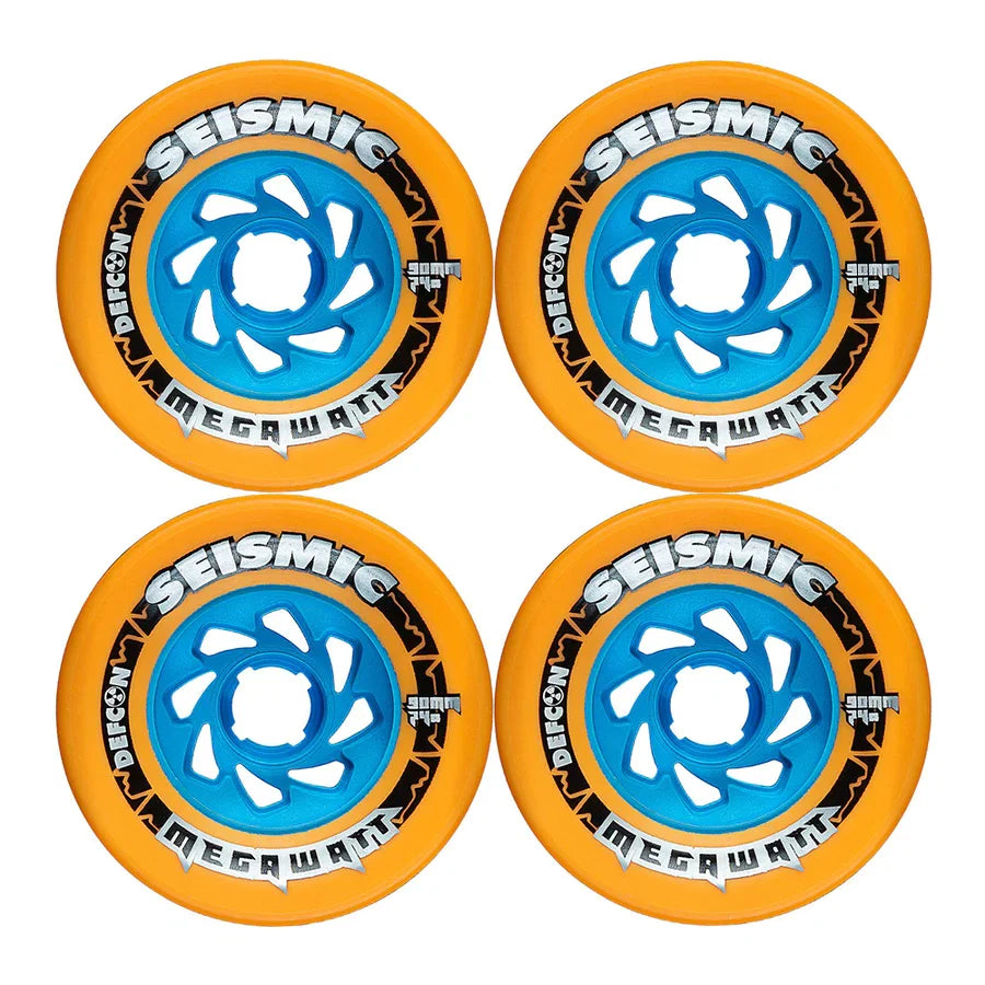 Seismic Megawatt Defcon Wheels 90x58mm 74a - Mango (Set of 4)