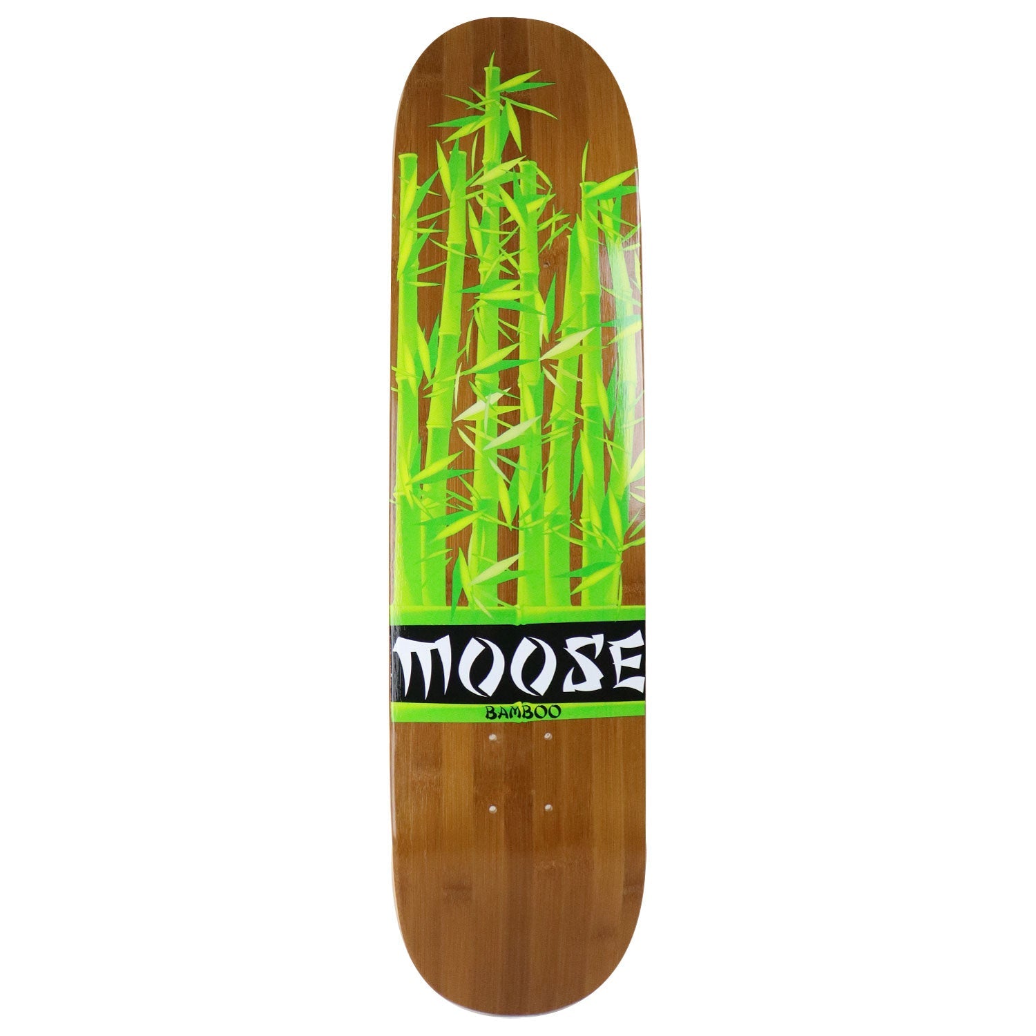 Moose Skateboard Deck Bamboo Leaves 8.5"