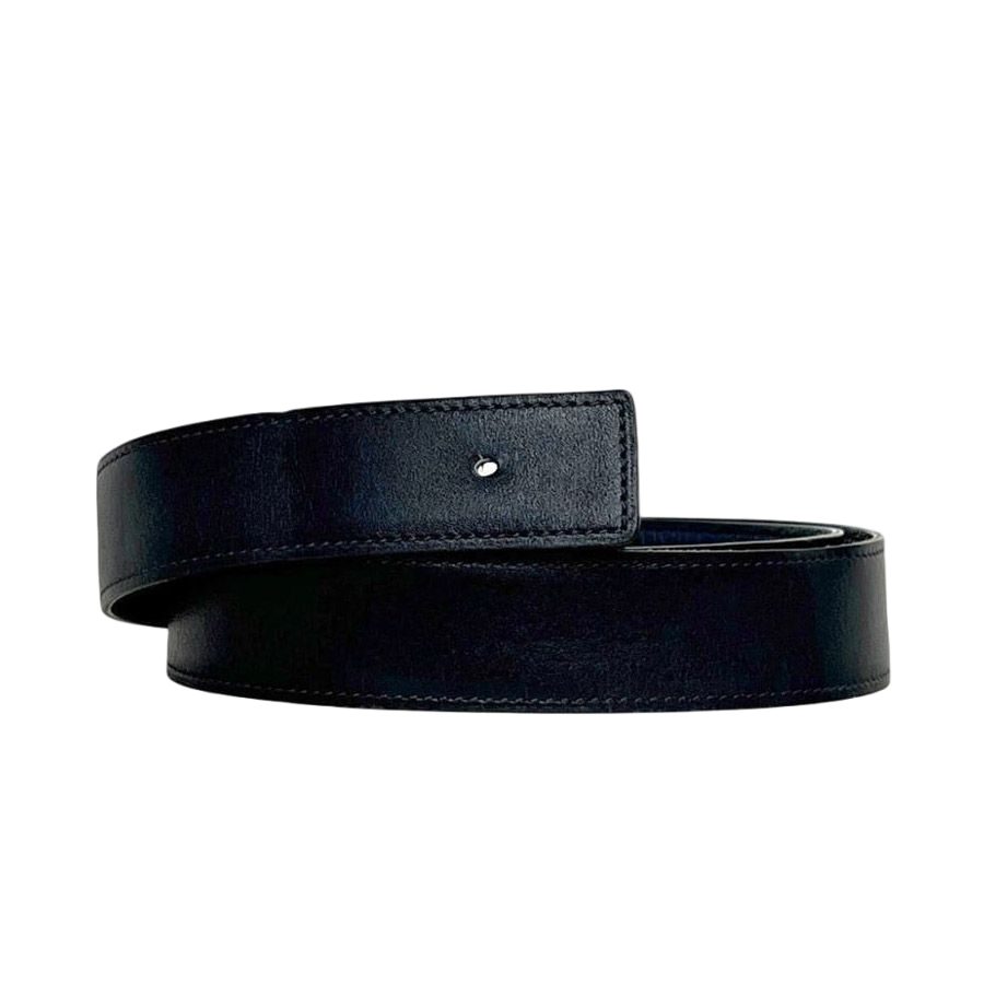 Hermes Belt Navy Blue Waist 88 30 Box Calf Taurillon Clemence