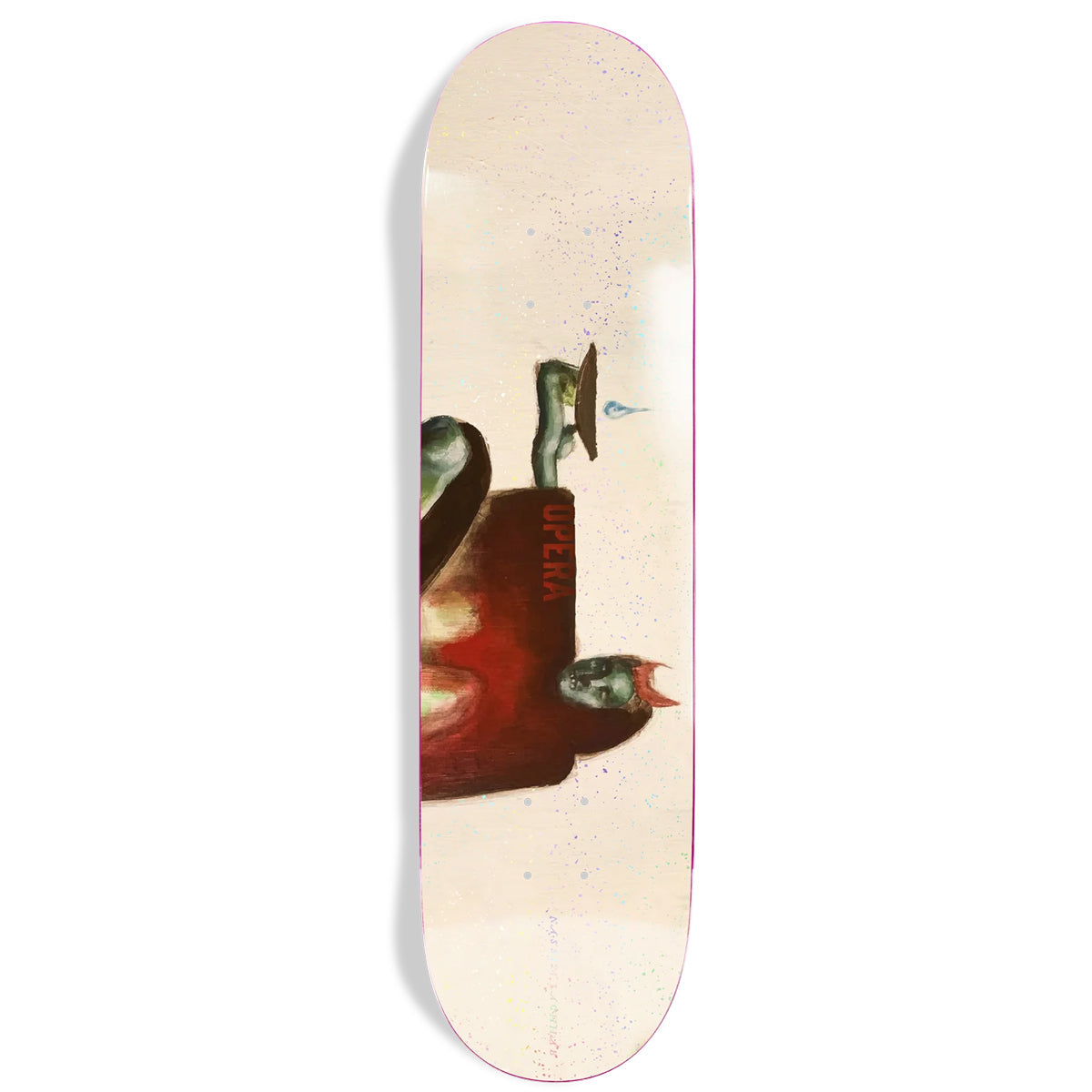Opera Skateboard Deck Nassim Lachhab Gift Natural Holographic 8.375" x 32"