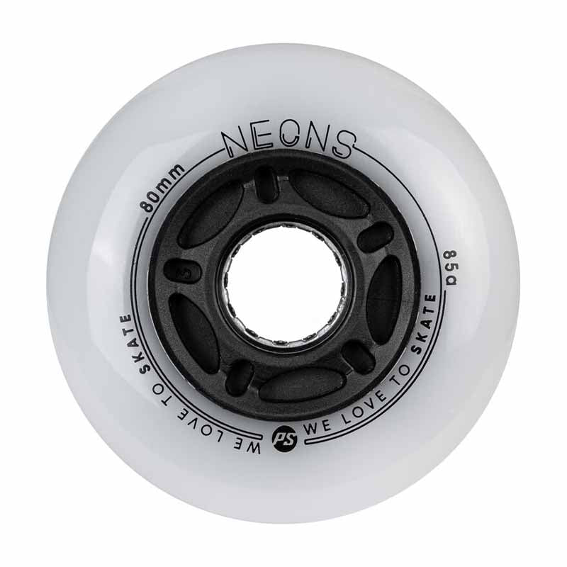 Powerslide Neons LED 80mm/85A Wheels (Pack of 4)
