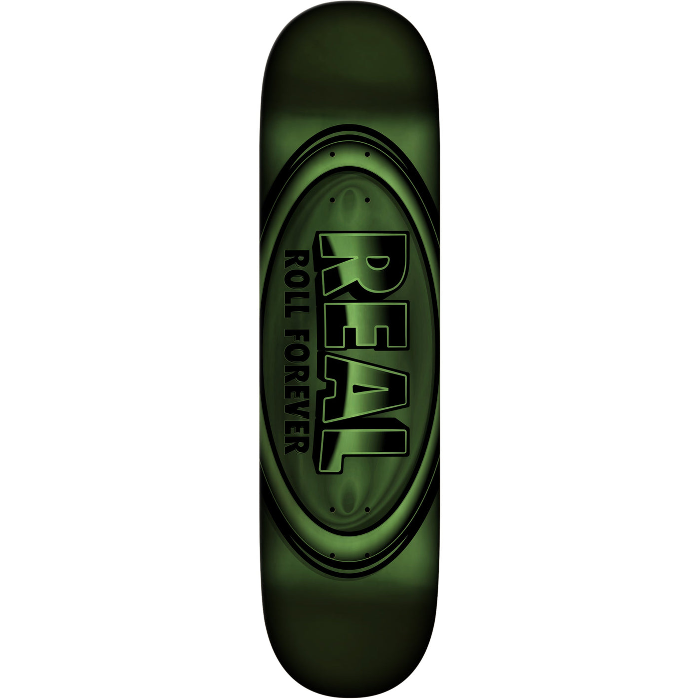 Real Skateboard Deck DBX Oval Full Green 8.5" x 32.62"