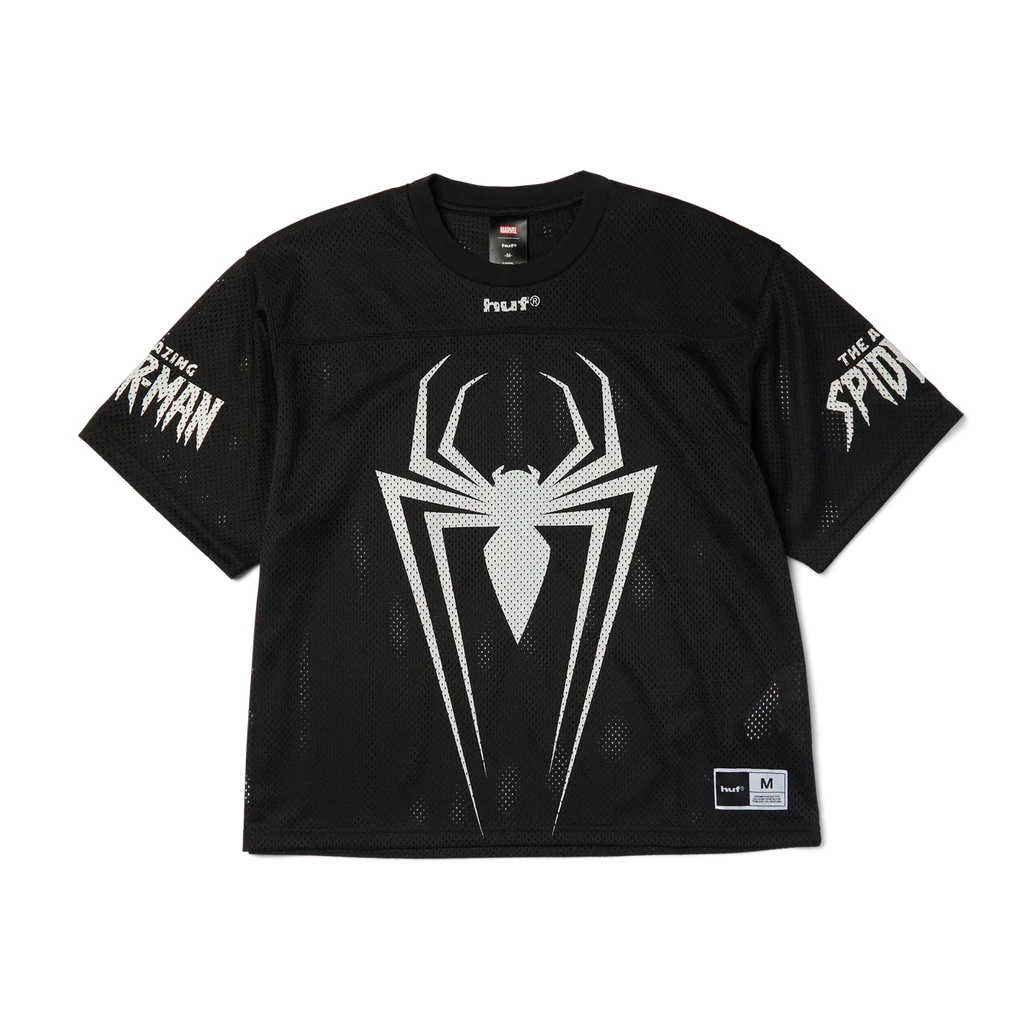 Huf X Spider-Man Football Jersey - Black