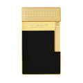 S.T. Dupont Black Lacquered Gold Table Lighter/Briquet T20100