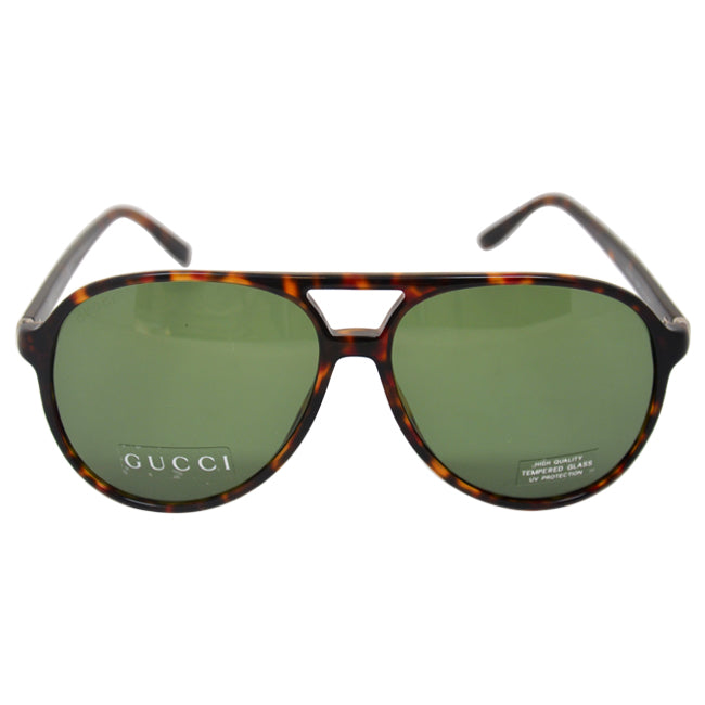 Gucci GG 1026-TVD-Dark Havana-Green by Gucci for Unisex - 59-14-140 mm Sunglasses