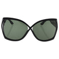 Tom Ford TF427 01N Juliane - Shiny Black-Green by Tom Ford for Women - 62-11-115 mm Sunglasses