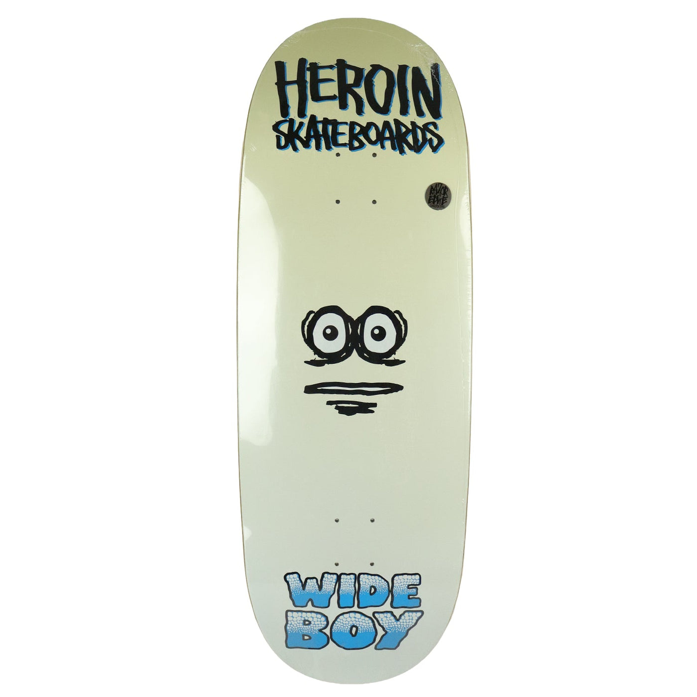 Heroin Skateboard Deck Wide Boy Face 10.75" x 32.6"