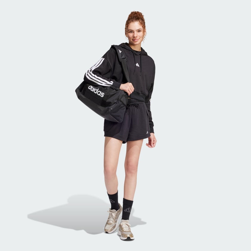 Women's adidas Essentials 3-Stripes French Terry Crop Hoodie