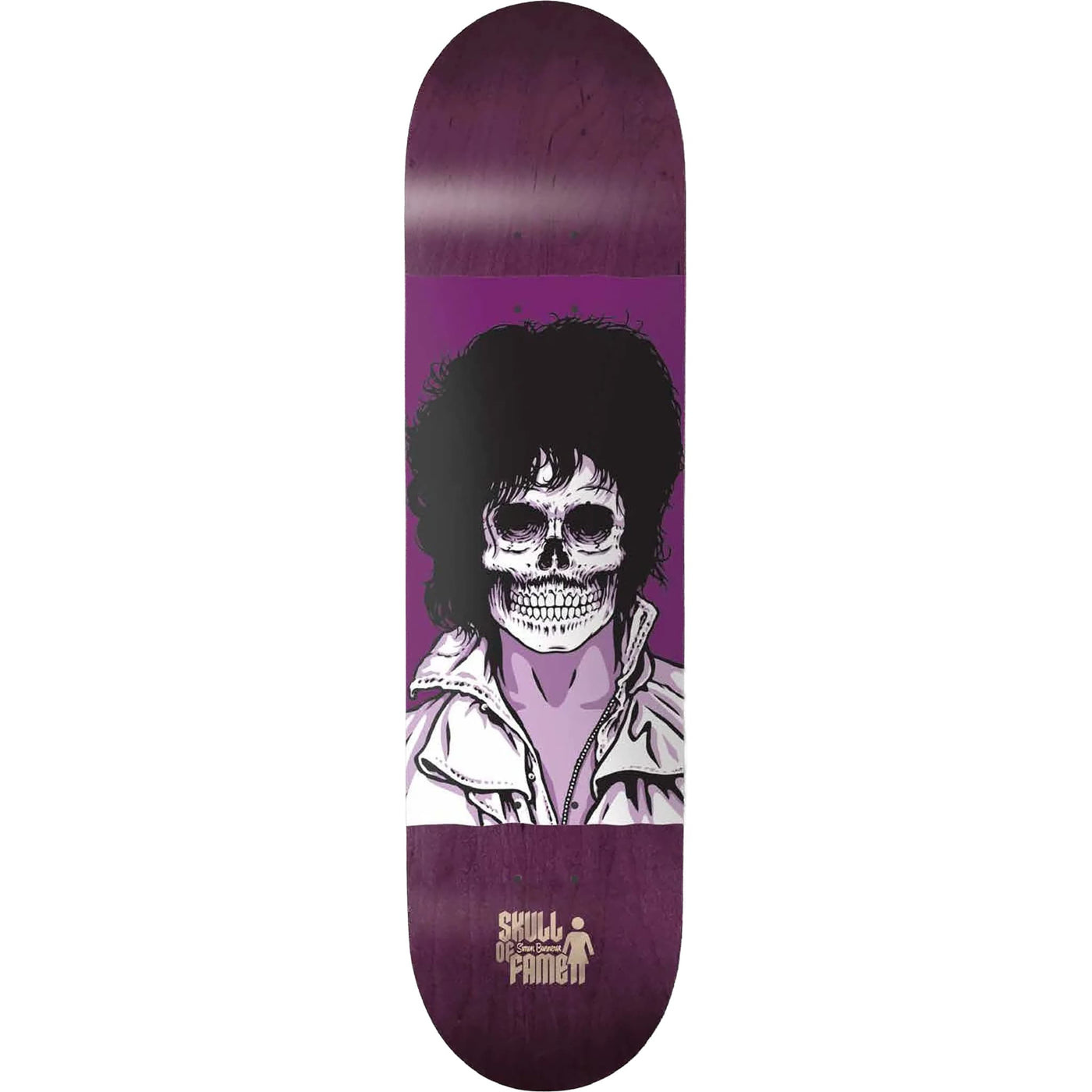 Girl Bannerot Skull Of Fame Skateboard Deck 8.25"