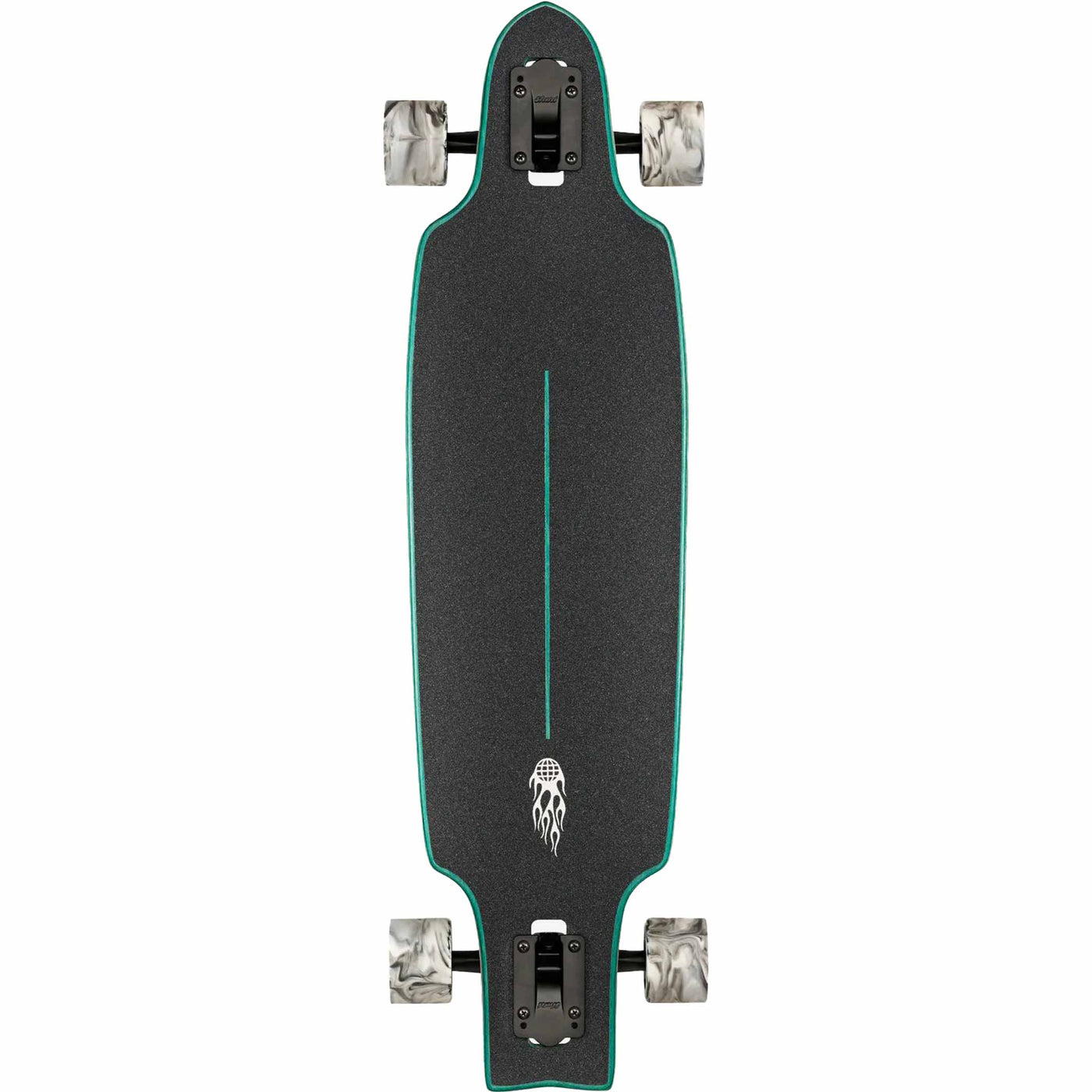 Globe Prowler Mid Longboard Complete Green Flames 34"