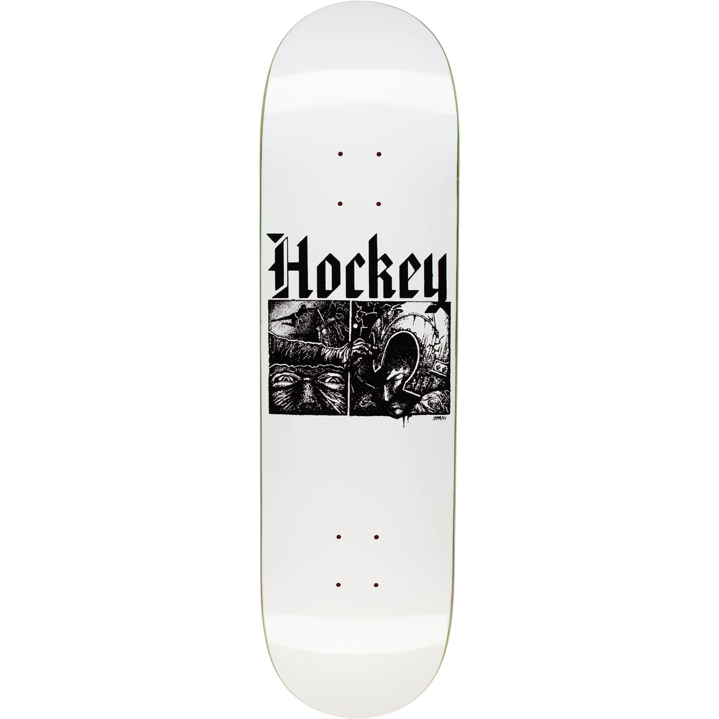 Hockey Nik Stain Middle Earth Shape 2 Skateboard Deck 8.44"