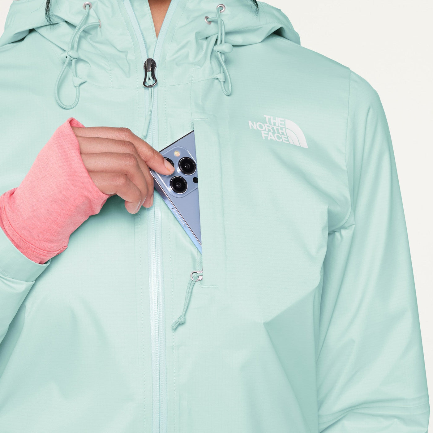 The North Face - Alta Vista Rain Jacket - Women's - Opal Frost