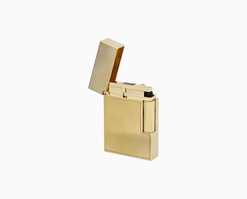 Ligne 2 Small Brushed Yellow Gold Lighter/Briquet C18602