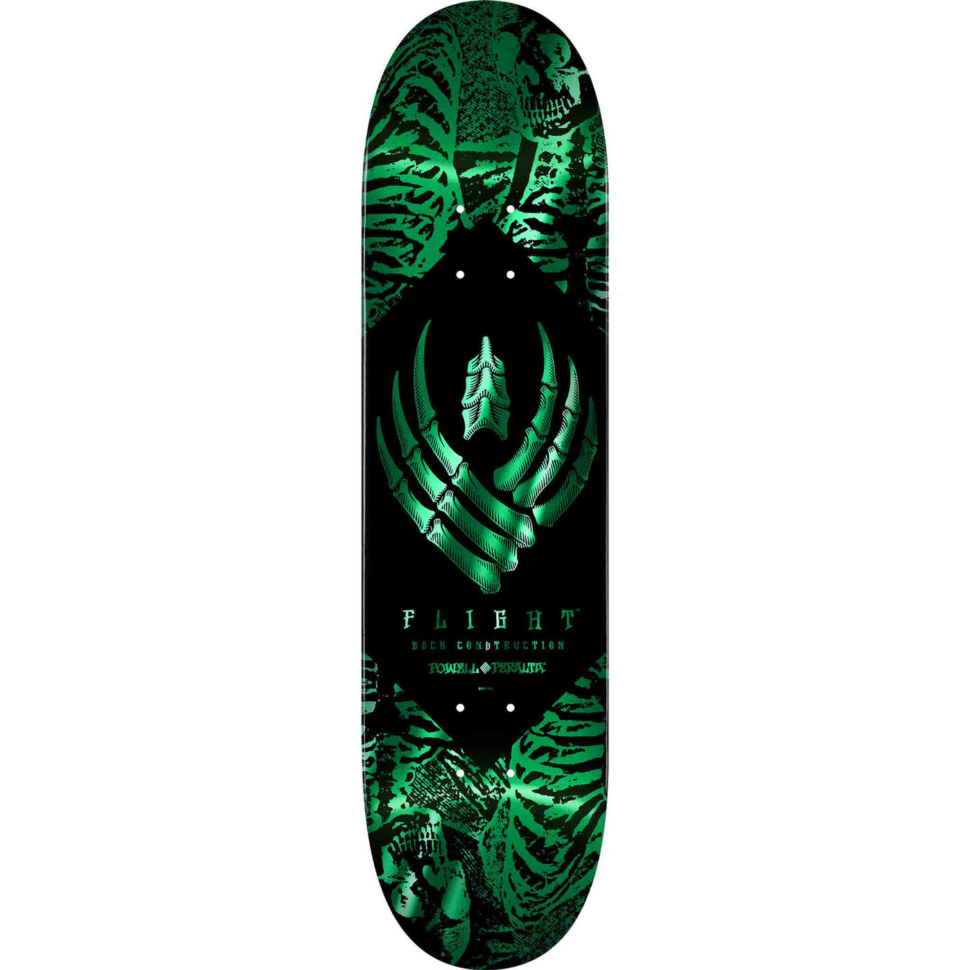 Powell Peralta Skeleton Teal Flight Skateboard Deck 8.13"