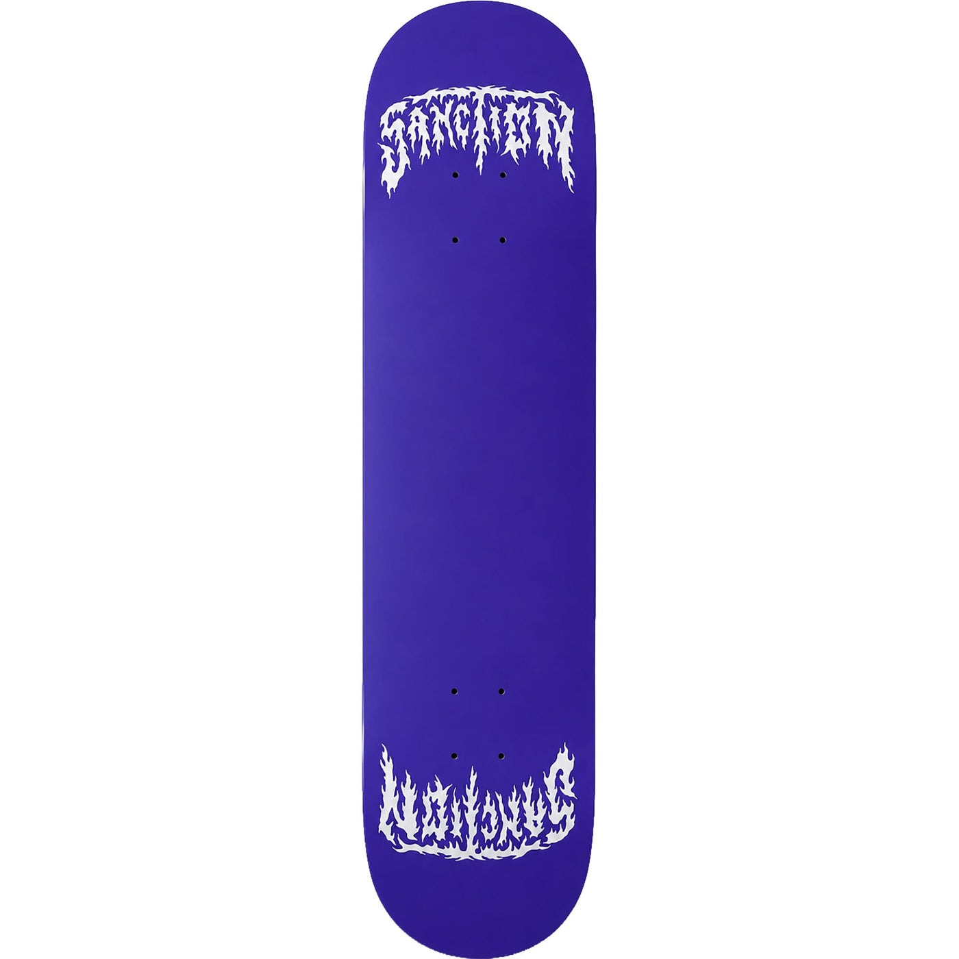 Sanction Metal Twin Crown Silver 8.5" Skateboard Deck