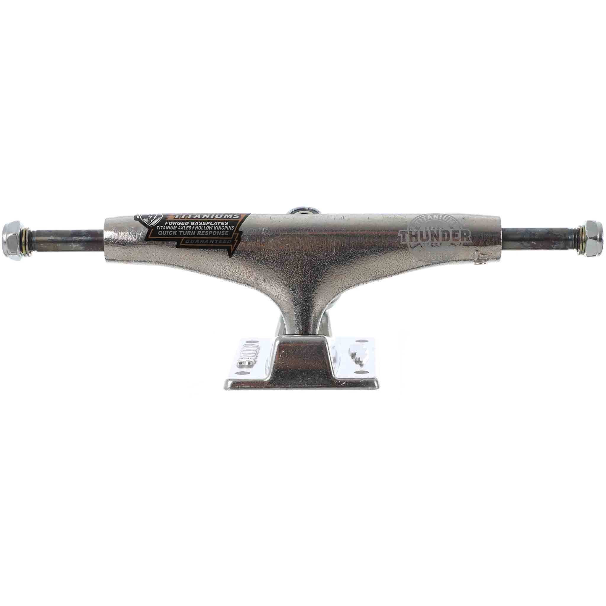 Thunder Titanium Lights Polished Skateboard Trucks 147